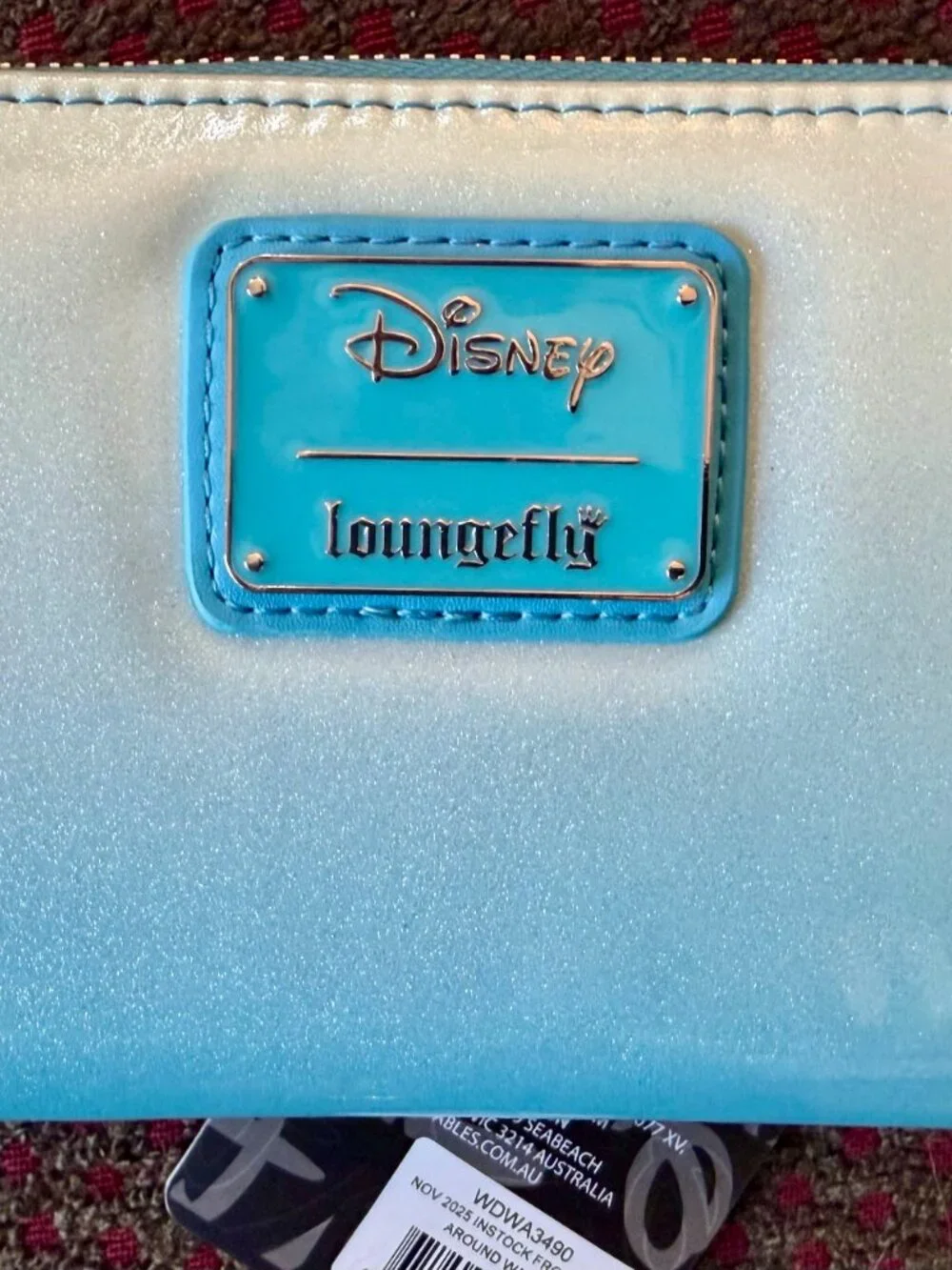 Loungefly Disney Frozen Elsa Glitter Sequin Cosplay Mini Backpack Wallet Set NWT